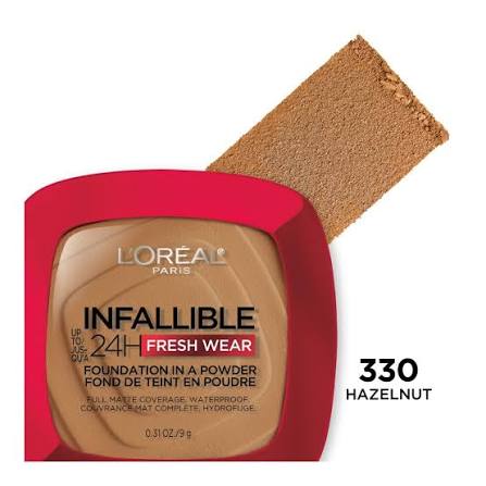 L'Oréal Paris Infaillible 24H Fresh Wear Powder 330 Hazelnut 9g